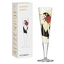 Ritzenhoff 1071028 Verre à champagne 200 ml – Série Goldnacht N° 28 – Pièce de design élégante avec de l'or véritable – Fabriqué en Allemagne