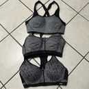 Victoria's Secret Intimates & Sleepwear | Lot Of 3 Victoria Sport 38c Sports Bra Knockout Grey Black Neutral | Color: Black/Silver | Size: 38c