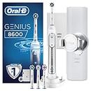 Oral-B Power Genius 8600 Elektrische Zahnbürste, Silber, entwickelt 780 g
