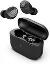 JLab Go Air Pop Ecouteurs Bluetooth sans Fil - Écouteurs Intra-Auriculaires avec Micro, 32+ Heures d'Autonomie, Ecouteur et Boîtier de Charge USB, Oreillette Son Personnalisé EQ3, Noir