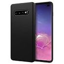 Mauval Back Cover Case for Samsung Galaxy S10 TPU Slim Rubber Flexiable Finish - Matte Black