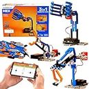 Avishkaar MEX Robotic ARM 3-in-1 DIY Robotics & AI Science Kit, Robot Toys for Aged 8,9,10,11,12, Building and Construction Set with 150+ Parts, DIY STEM Learning Gift for Boys & Girls, Made in India