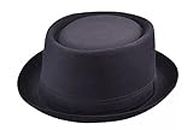 Maz Cotton Pork Pie Hat - Black (59cm)