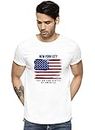 ADRO Men's USA American Flag Printed Cotton T-Shirts (RNR-M-NWW-WH_White_XL)