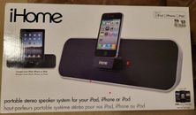 IHome ID7 Portable Stereo System Speaker Dock for iphone, ipad, iopd White