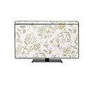 wellhome decor Furnishing Multicolor Printed Dustproof 48 Inches LED, LCD/Monitor, TV Cover with Transparent Polythene Layer fit for All Brands Every Models
