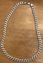 Men's Cuban Link Chain Necklace In 925 Italy Sterling Silver  Men 110grams 24in