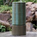A&B Home Concrete Ribbed Tower Fountain | 43.5 H x 19.5 W x 19.5 D in | Wayfair D8875-DS