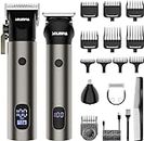 SOLIMPLA Hair Clipper & Trimmer Professionale Barber Home Grooming Kit, Ricaricabile Elettrico Beard Body Hair Trimmer Cordless Hair Clipper per Uomini Regalo Del Bambino