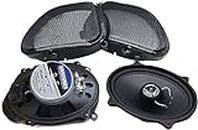 Hogtunes 3572-AA 5"x7" Front Speakers for 1998-2013 Harley-Davidson Road Glide Models
