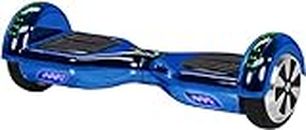 Robway W1 Hoverboard - Das Original - Marken Akku - Self Balance - 22 Farben - Bluetooth - 𝟮 x 𝟯𝟓𝟬 Watt Motoren - App - Led (Blau Chrom)