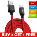 Strong Braided USB C Type C Cable Quick Charging Data Sync Fast Phone Charger