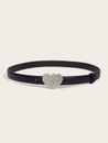 Classic Heart-shaped Rhinestone Belt For Women's Clothing Accessories