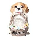 Garden Dog Statues Outdoor Decor, Puppy Decorations Outdoor Solar Light for Yard Patio Lawn Porch, Ornament Gift