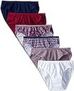 Fruit of the Loom womens Tag Free Cotton Panties bikini underwear, 6 Pack - Assorted Colors, 9 US