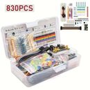 830Pcs/Box DIY Project Starter Kit for Arduino UNO R3 with Tie-Points Breadboard