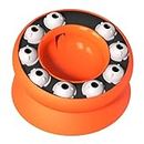 Folpus Cat Slow Feeder Elevated Bowl, Cats Dogs Puzzle Toys, Treat Dispenser Interactive Puzzle Toys for Dogs and Cats, Puppy, Orange