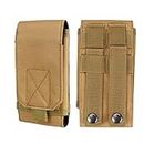 Tactical MOLLE Smartphone Holster, Universal Army Mobile Phone Belt Pouch EDC Security Pack Carry Accessory Kit Blowout Pouch Belt Loops Waist Bag Case for iPhone 6/6s 6plus Samsung Galaxy S7 S6 Edge