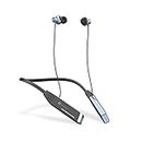 Portronics Harmonics Z2 Wireless Bluetooth 5.2 Headset with Mic, ENC Noise Cancelling, Upto 30Hrs Playtime, Fast Charging Type C Neckband, Voice Assistant, & in-line Controls (Sky Blue)