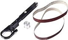 Mass Pro Electric Belt Grinder Belt Sander Attachment Angle Grinder Modified Sand Belt Machine Pipe Belt Sander Polisher Belt Sanders Polisher Suitable for Model 100 Angle Grinder