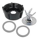 Blender Replacement Parts, for Oster Blender Replacement Parts Blender Blade with Jar Base Cap and 2 Rubber O Ring Seal Gasket Accessory Refresh Kit,Compatible with Oster Osterizer Blender Accessories
