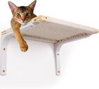 Floating Cat Wall Shelf and Perch for Indoor Cats, Woven