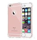 Apple iPhone 6 - Soft Silicone Shockproof Bumper Case Back Cover in Transparent[Air Cushion Technology]-for Apple iPhone 6