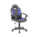 (Blue) - Techni Mobili Kid's Gaming and Student Racer Chair w/Wheels
