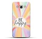 Pikkme Samsung Galaxy J7 2016 Back Cover Case | Designer Printed Hard Cases & Covers for Samsung Galaxy J7 2016 for Girls/Women (Be Happy - Social Message)