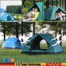 Tenda campeggio tenda a cupola 3-4 persone tenda pop-up automatica impermeabile NUOVA