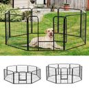 8 Panel Dog Pet Playpen Heavy Duty Metal Exercise Rabbit Enclosure Fence