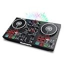 Numark Party Mix II - Console DJ a 2 Canali per Serato DJ Lite, con Scheda Audio Integrata, Presa Cuffie, Controlli Pad, Crossfader, Jog Wheel e Luci da Discoteca