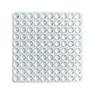 100 PCS Self-Adhesive Bumper Pads Hemispherical Shape Noise Dampening 8mmx4mm Rubber Feet for Cabinets, Small Appliances, Electronics, Picture Frames, Furniture, Drawers, Cupboards. (Clear)