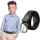 WELROG Elastic Kids Belt for Boys - Stretch Belt for Boys and Girls No Hole Belt for kids age 4-12 Sports Belt for Youth