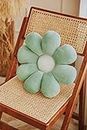 Solaka Flower-Shaped Throw Pillow Cushion Reading Pillow and Leisure and Comfortable Pillow Green 60CM, 21.6inch