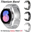 For Samsung Galaxy Watch 4 5 Pro Titanium Steel Watch Band Strap 40/42/44/46mm