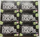 Lot of 6 - Shugar Soapworks Charcoal  Eucalyptus Scented Bar Soap 5 oz each New