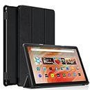 Fire HD 10 Tablet Case 13th Generation and Fire HD 10 Plus 2023 Release 10.1" - Slim Folding Stand Folio Cover for Fire 10 with Auto Wake/Sleep.(Incompatible with iPad Samsung).Black