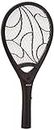 Amazon Brand - Solimo Anti-Mosquito Racquet, Insect Killer Bat with Rechargeable 500 mAh Battery and LED Light, Black