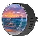 Sea Surf Sunrise Waves Sand Ocean Beach Aromatherapy Air Freshener Vent Clip for Car Office Home Pack 2, Orchid