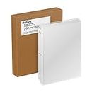 Oxford Lightweight Sheet Protectors, Clear Finish, Top Load, Letter Size Plastic Sleeves, Reinforced 3 Hole Punch for Binders, 200 per Box (33268)