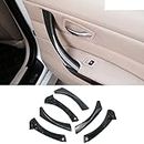 CHUANGHUI BMW 3 Series E90 E91 2006-2012 Interior Door Replace Cover Car Door Handle Assembly 323i 325i 328i 330i 335i (Carbon Fiber Color)
