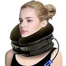 Fadflurry® 3 Layer Cervical Neck Traction Device Effective and Fast Pain And Stress Relief Neck Pain Inflatable Neck Stretcher Collar for Men and Women (Neck Traction)