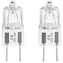 2 Pack Halogen Light Bulb G8 Base for Over The Range Microwave WB25X10019 Replacesment Fits for GE/Samsung/Kenmore Elite/Maytag Microwave Oven