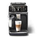 Philips Serie 5500 Vollautomatische LatteGo Espressomaschine, SilentBrew-Technologie, Schnellstart. Aromatischer Kaffee aus frisch gemahlenen Bohnen, 20 Heiß- und Eisgetränke, Grau (EP5544/50)