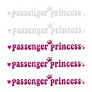 5 Pcs Passenger Princess Stickers,Passenger Princess Car Accessories,Elegant Rearview Mirror Sticker,Eye-catching Car Accessories for Women and New Drivers(Reflective White&Rose Pink)