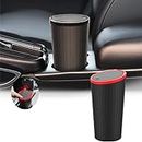 IbdrY Car Trash Cup,Car Bins for Front of Car，Car Trash Can，Mini Trash Can Car，Car Accessories for Men，Car Boot Organiser Storage，Car Seat Storage Box，for Storage and Organization-Red