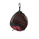 Wilson Unisex-Adult SINGLE BALL BSKT BAG Basketball, BLACK, Uni