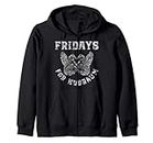 Fridays for Hubraum Funny Parody Car Engine Gift Decoration Zip Hoodie