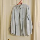 Boys Old Navy Blue Striped Dress Shirt Size XL